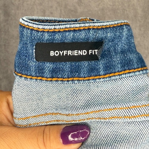 Judy Blue Los Angeles Boyfriend Jeans Frayed Hem Denim Size 34x28 JB88818 Mad - Picture 4 of 9